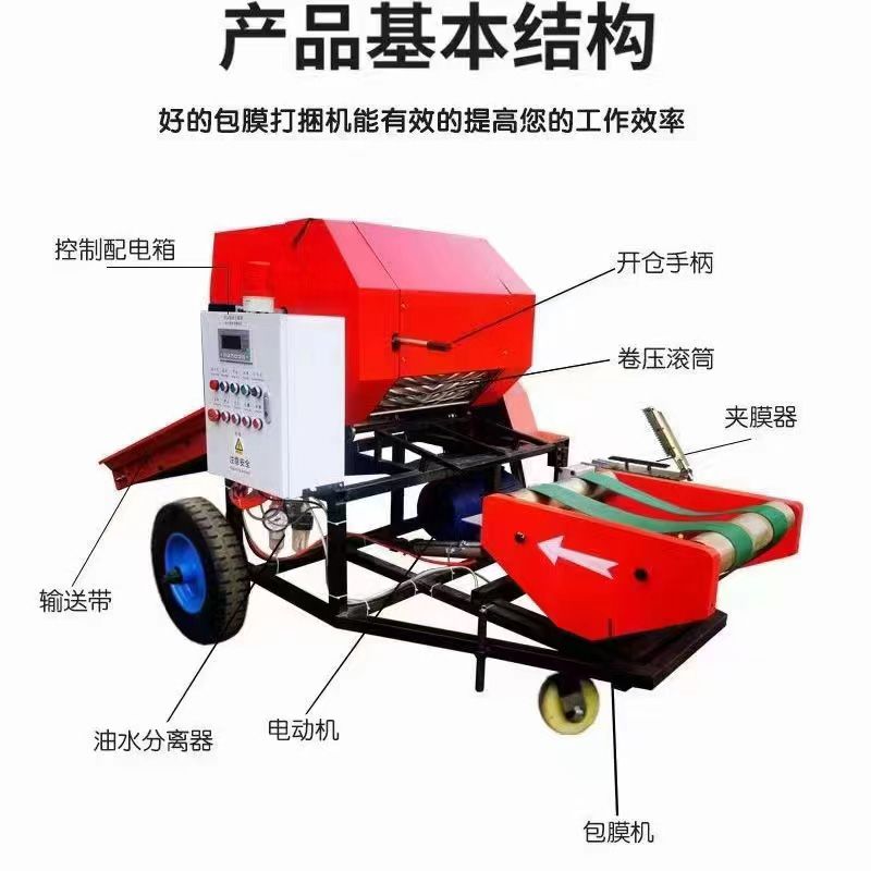 全自动打捆包膜机